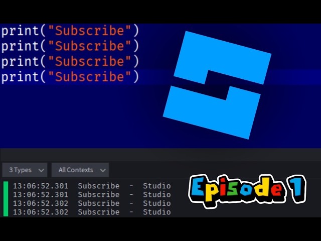 SmallC's Roblox Scripting Tutorial | Episode 1