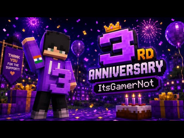 We Made It… 3 Years Complete ❤️ | ItsGamerNot
