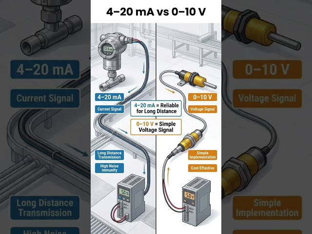 4-20mA vs 0-10v #industrialautomation