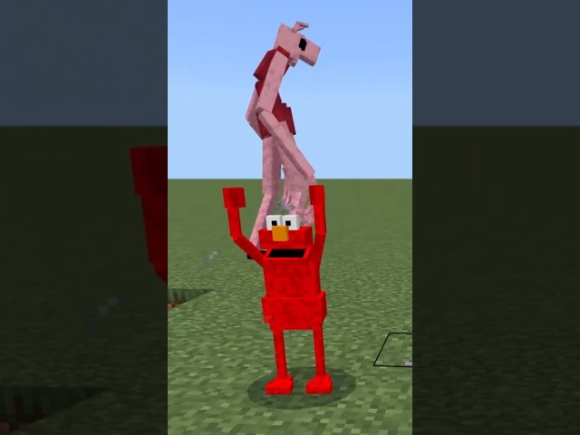 peppa pig vs elmo #minecraft
