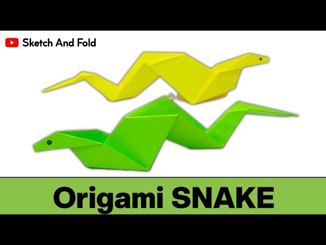 How To Make Origami Snake | Easy Origami Snake | Sketch And Fold