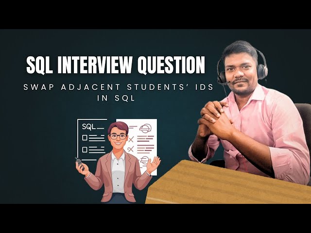 Swap Adjacent Students’ IDs in SQL | Logical SQL Interview Question | CodeInQueries