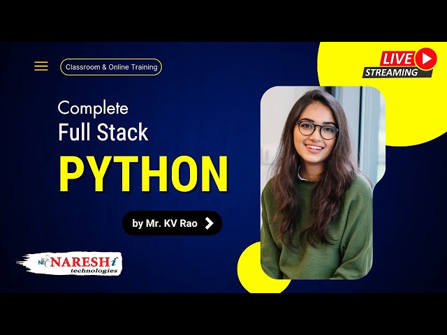 Introduction to Full Stack Python Developer | by Mr. K V Rao | Naresh IT