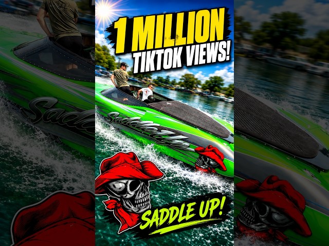 TIKTOK FAMOUS!! Twin 700 SCi “SADDLE UP” ROARS TO LIFE! 😱💥 #offshorepowerboat #1000islands #pokerrun