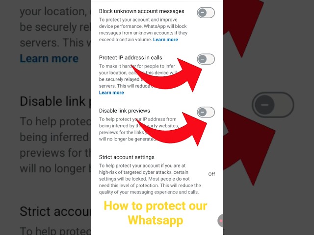 how to protect  whatsapp from hacking || whatsapp ko hacked honey se kaise bachyae #settings #shorts