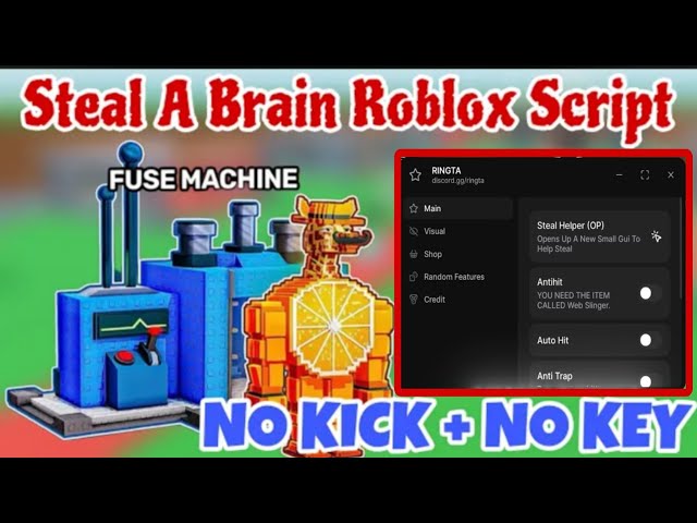Steal a Brainrot Script GUI Hack | Instant Steal, Infinite Cash, Auto Lock Base + More!