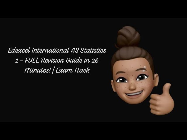 Edexcel IAL mathematics STATISTICS 1 – Full Revision in 25 Minutes | Exam Tomorrow? Watch This!!!
