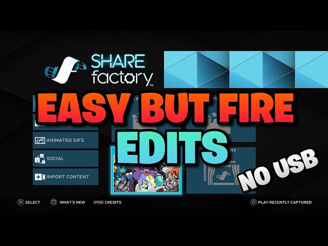 5 Easy & Fire Effects On SHAREfactory Without A USB