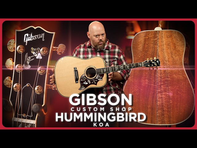 Gibson's Gorgeous Take on Koa | Custom Shop Hummingbird Koa Acoustic Guitar