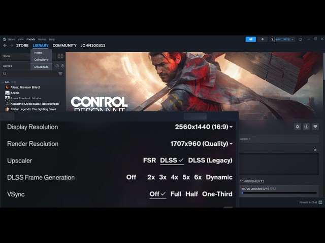 Fix DLSS Frame Generation Not Working In CONTROL Resonant On PC