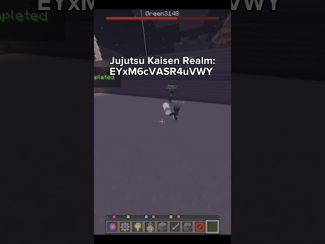 Jujutsu Kaisen Minecraft Bedrock Realm #shorts