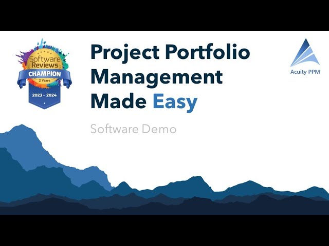 Project Portfolio Management Made Easy with Acuity PPM (2025)