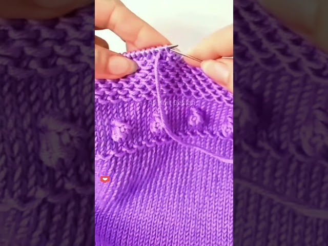 Easy & Stylish Sweater Knitting Bind-off Stitches ♥️ #knitting