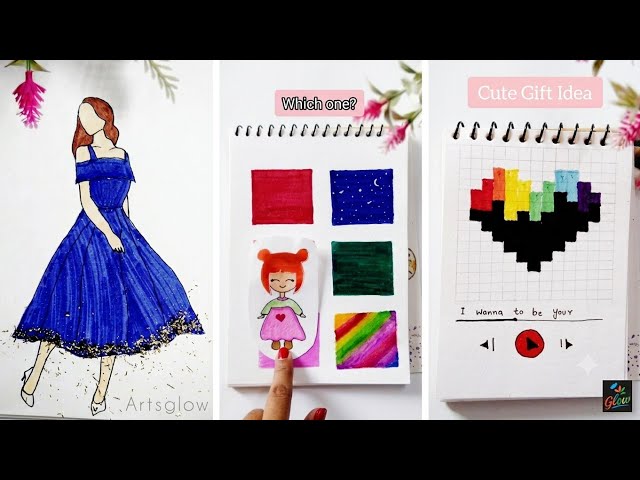 12 Cool art ideas|| Art hacks that extremely work|| Arts tips and hacks for beginners #art #drawing 