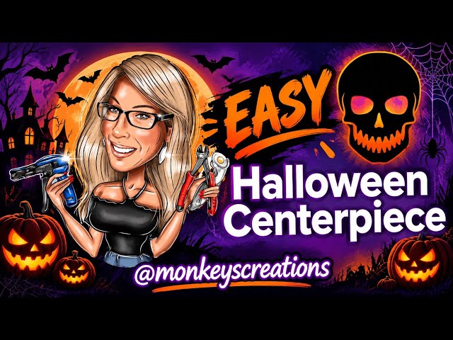 Easy Halloween DIY Tabletop Centerpiece | Dollar Tree Finds