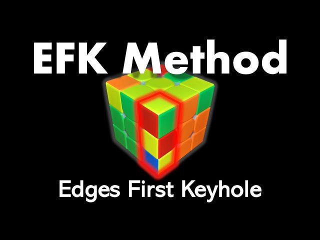 EFK F2L Method: EASY AND EFFICIENT [Edges first keyhole method] #cubing #F2L #cfop #speedcubing