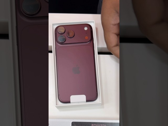 iPhone 18 Pro Max Burgundy Unboxing and First Impressions #iphone18pro #iphone18promax #unboxing