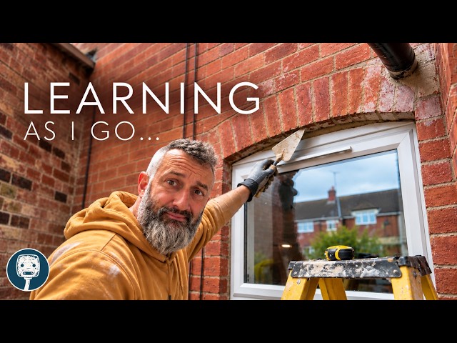 Renovating a House on My Own | Fixing the window Brickwork