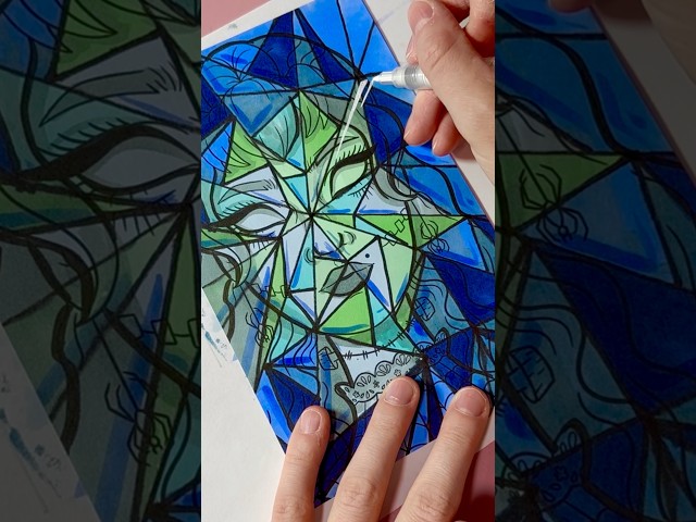 stained glass coloring technique π