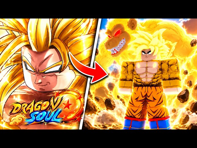 Becoming GOLDEN SSJ4 Goku In Roblox DRAGON SOUL...