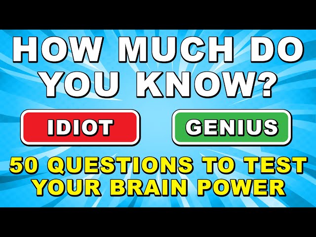 This Quiz Will Test If Your Brain Is Still Working | Ultimate Trivia Knowledge Quiz Round 88