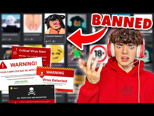 I Played BANNED Roblox Games! (I GOT HACKED)