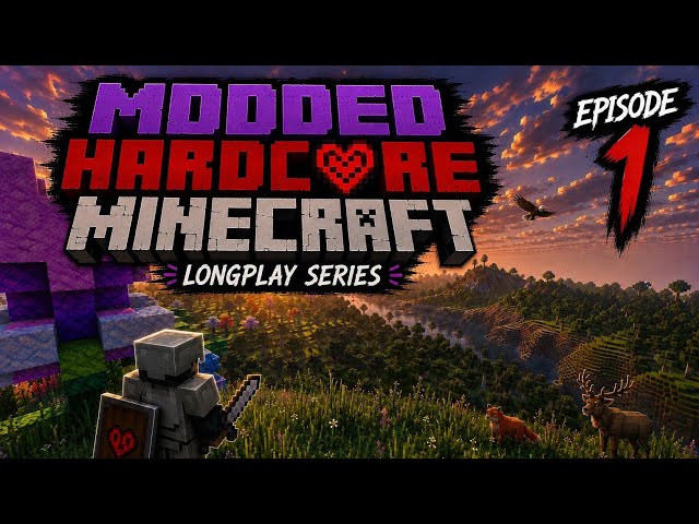 Modded Hardcore Minecraft Longplay (EP.1)