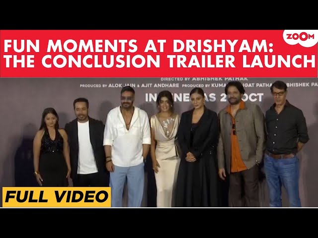 Drishyam The Conclusion Trailer Launch UNCUT:Ajay Devgn, Tabu, Shriya Saran, Jaideep Ahlawat & Rajat