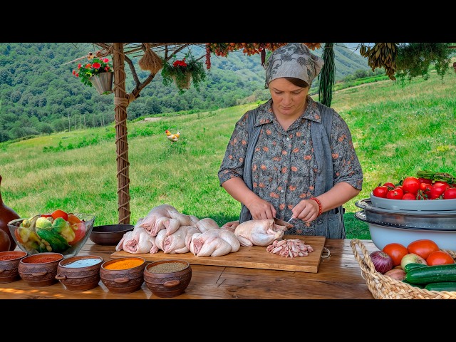 Cooking The Best Roasted Chicken! Juicy Meat by Village Recipe