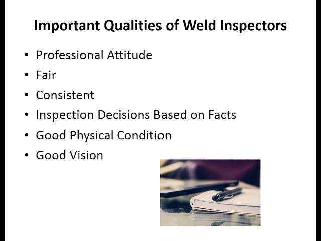 CWI Course - Module 1: Welding Inspection and Certification.