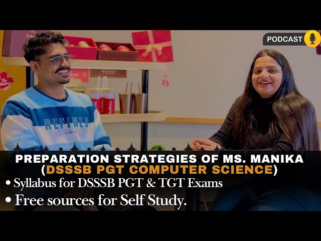 Clear DSSSB PGT Computer Science with Self Study | Tips & Strategies by Ms Manika |  @AshwaniSheoran