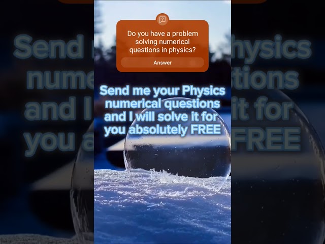 All types of physics numerical questions are solved.... #shorts #short #physicsnumericals