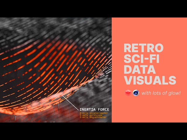 How to make abstract sci-fi data visuals in C4D! #cinema4d #3dtutorial #redshift