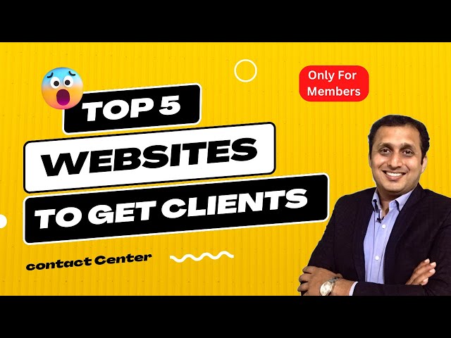 The ultimate online websites for acquiring call center or BPO clients | Ameya Damle