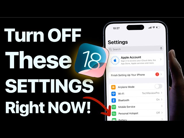 iOS 18 Settings You Must Turn OFF Right NOW - iPhone Settings You Should Change Immediately in Hindi