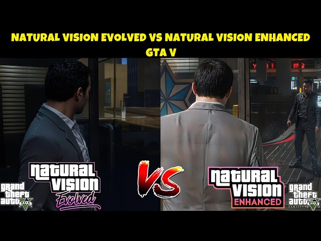 GTAV | NATURAL VISION EVOLVED VS NATURAL VISION ENHANCED COMPARISON | FULL GRAPHICS MOD COMPARISON