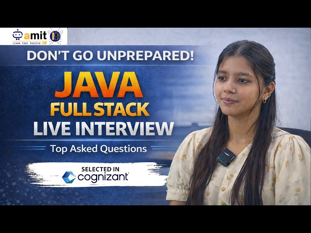 Java Full Stack Mock Interview 03 | Can You Crack a Cognizant Java Interview? | Full Stack Q&A