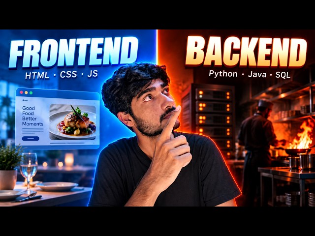 Frontend vs Backend Explained 🍽️ | The Restaurant Nobody Explains