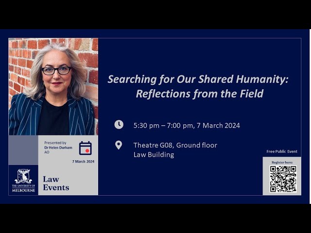 Searching for Our Shared Humanity: Reflections from the Field