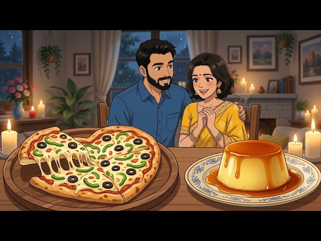 Anniversary Plan Cancelled! 😭 Husband's Secret Pizza Surprise in Heavy Rain 🍕❤️