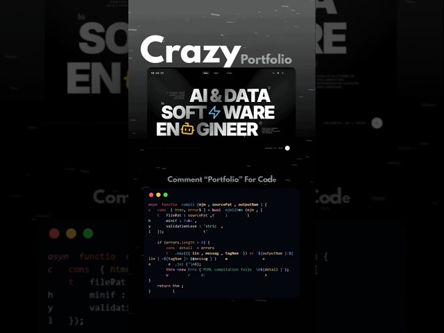 🔥Portfolio Website Is CRAZY! | AI & Data Science
