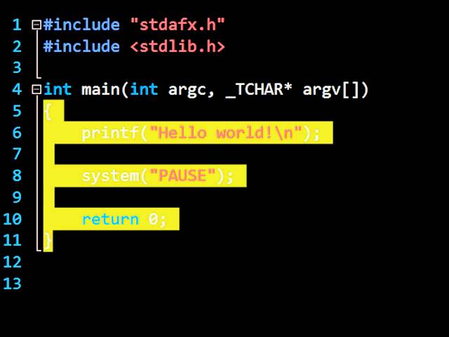 Hello World in C: Computer Programming 1: 24HourAnswers Tutorials