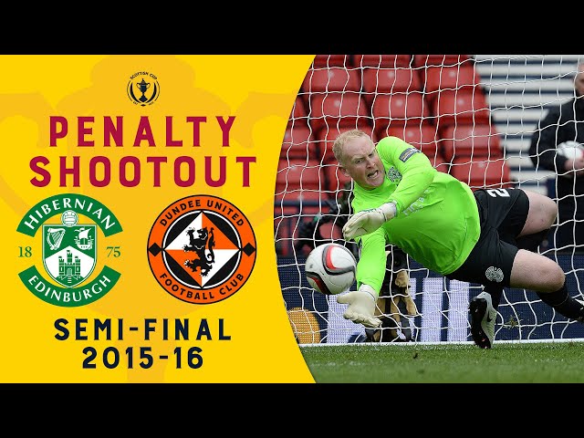 Penalty saving king 👑 | Hibs v Dundee United penalty shootout | Scottish Cup Semi Final 2015-16