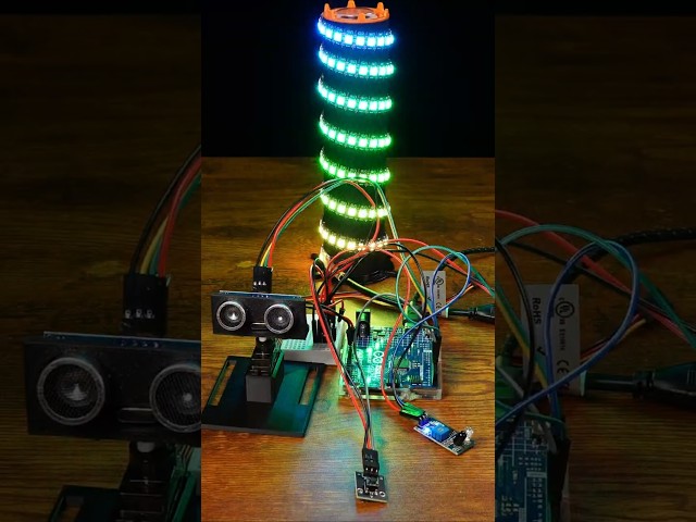 Arduino Interactive LED Installation! #diy #arduino