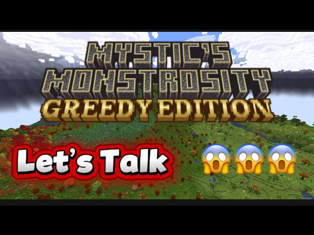 Mystics Monstrosity’s Biggest ModPack In Minecraft (Not Gameplay Just Talking)