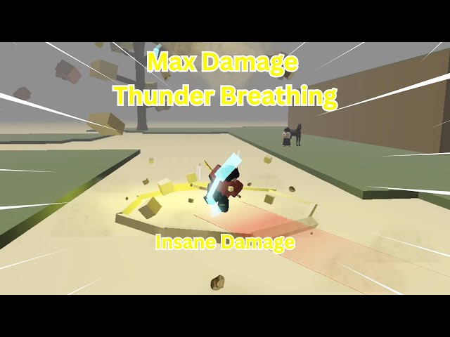 Max Thunder Breathing Showcase[Project Slayers]