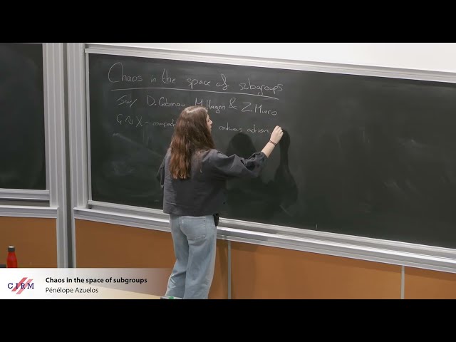 Pénélope Azuelos: Chaos in the space of subgroups