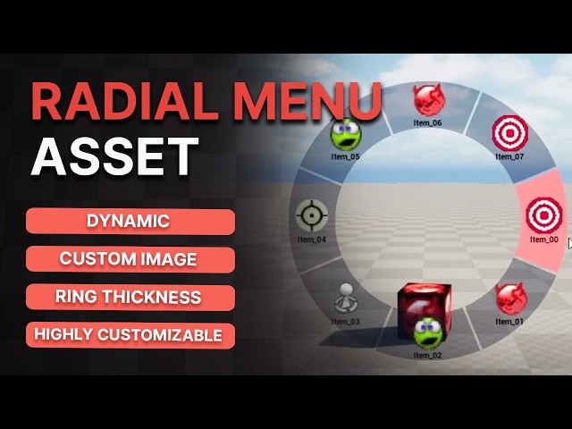 Dynamic Radial Menu Free Asset Explanation - Unreal Engine Tutorial