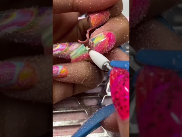How not to Remove your nails 💅🏽 💀 #nails #satisfying #oddlysatisfying
