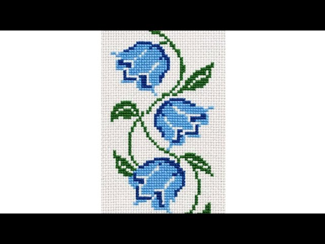 Beautiful Flower Embroidery Stitch 🌷🌿